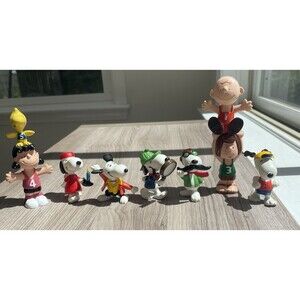 Vintage Peanuts Snoopy Stackables Figures Lot Hong Kong 1950-1972